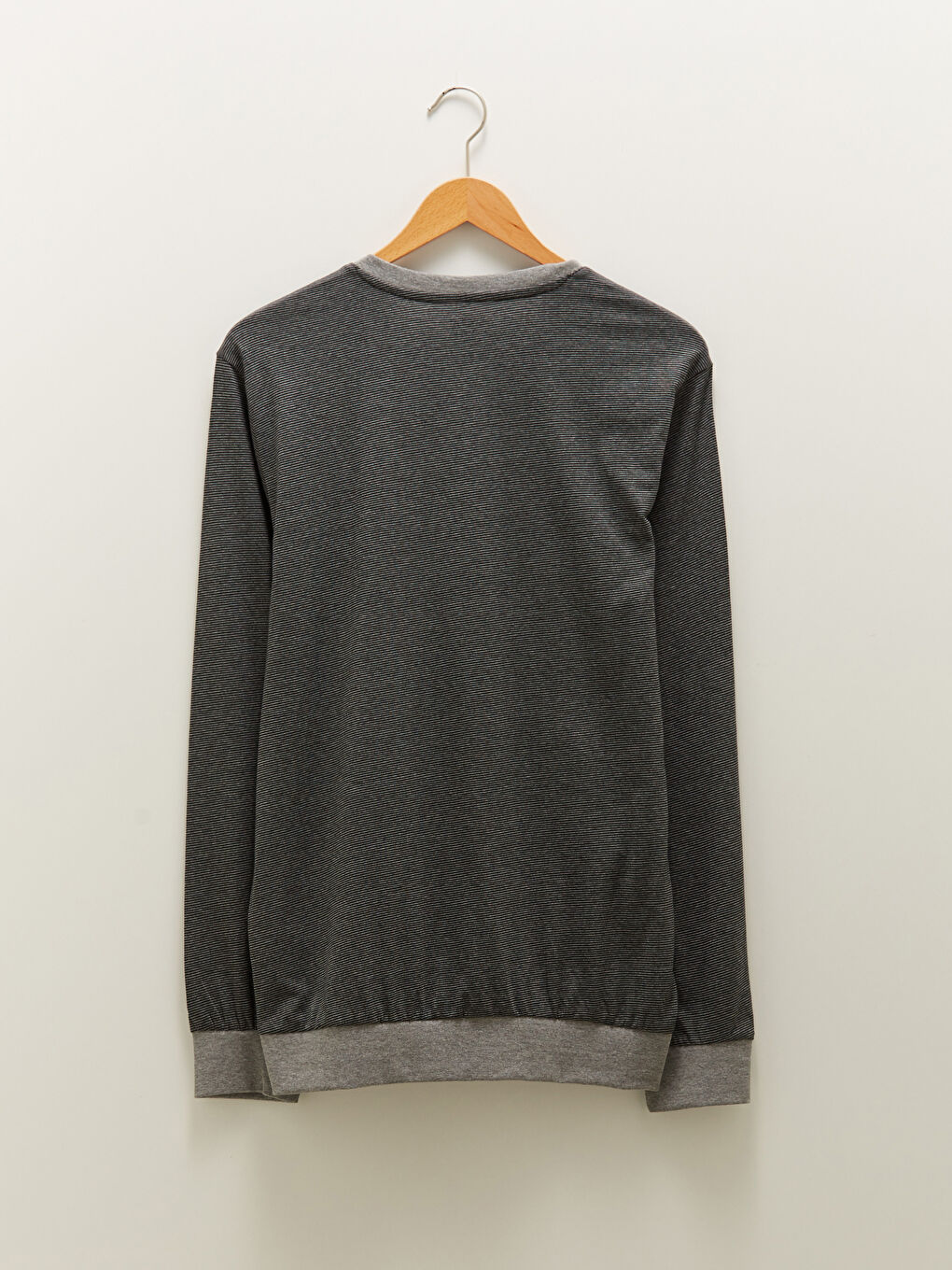 Gri Standart Kalıp Erkek Pijama Takımı-8