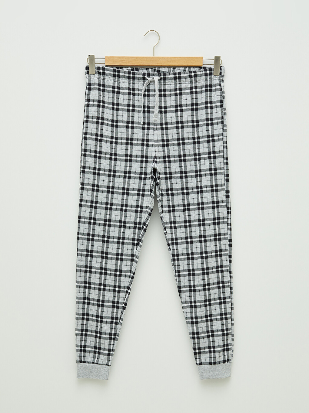 Slim Fit Plaid Men's Pajamas Set-7