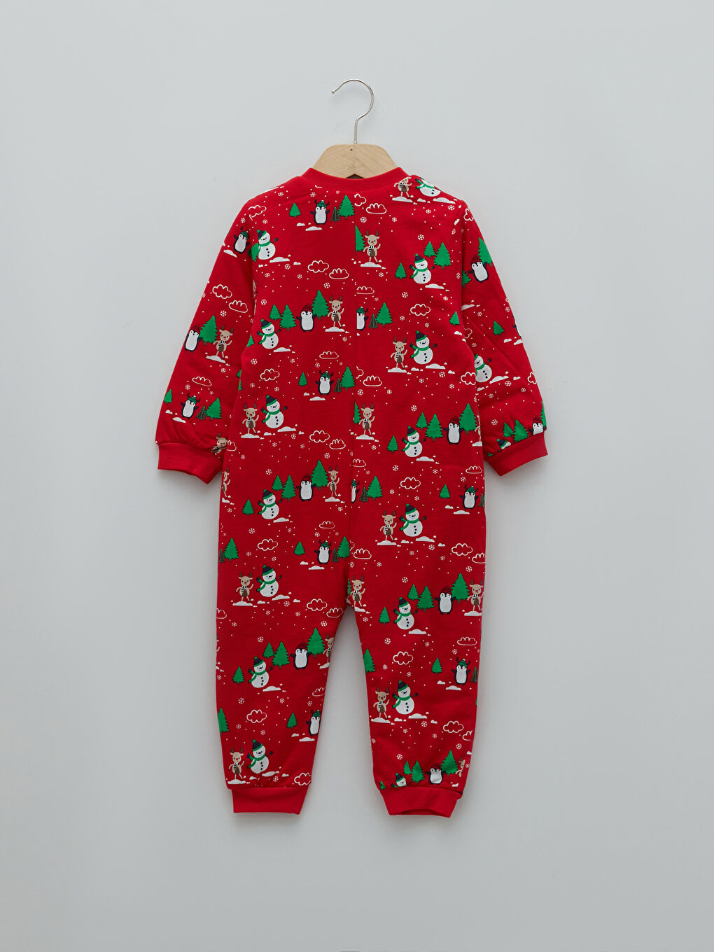 كيس نوم بسحاب بأكمام طويلة وياقة دائرية للأولاد الرضع-1