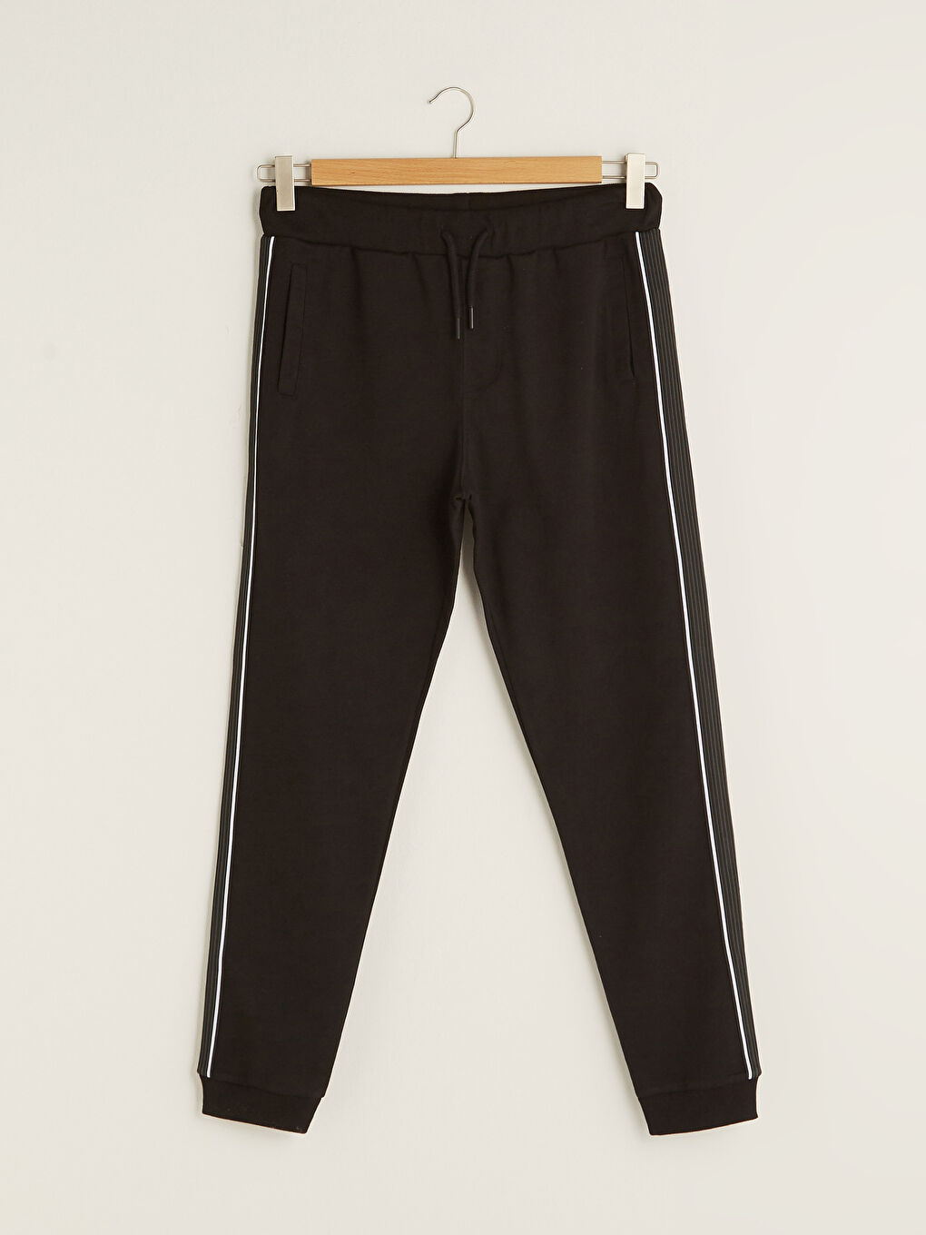 Siyah Slim Fit Erkek Jogger Eşofman Altı-5