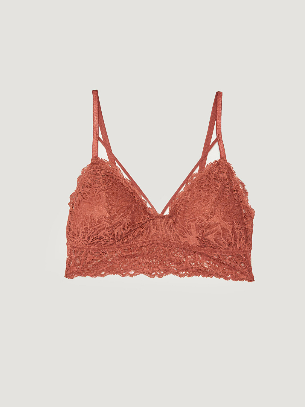 Wireless Underwire Bralette With Lace Detail