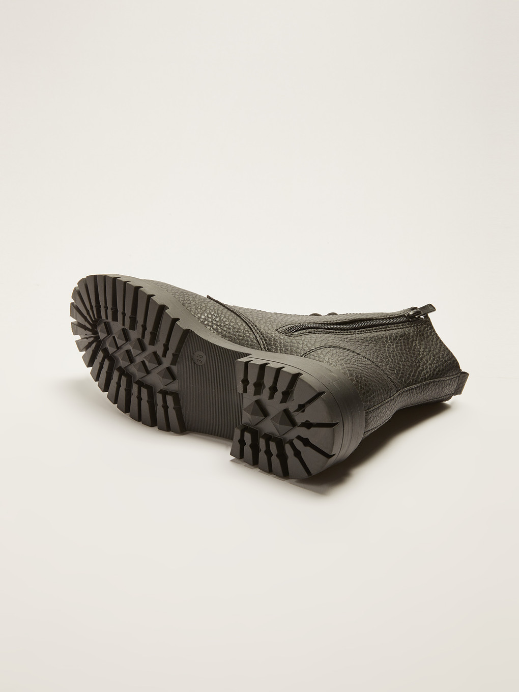 Bottes En Similicuir À Lacets Pour Femmes-4