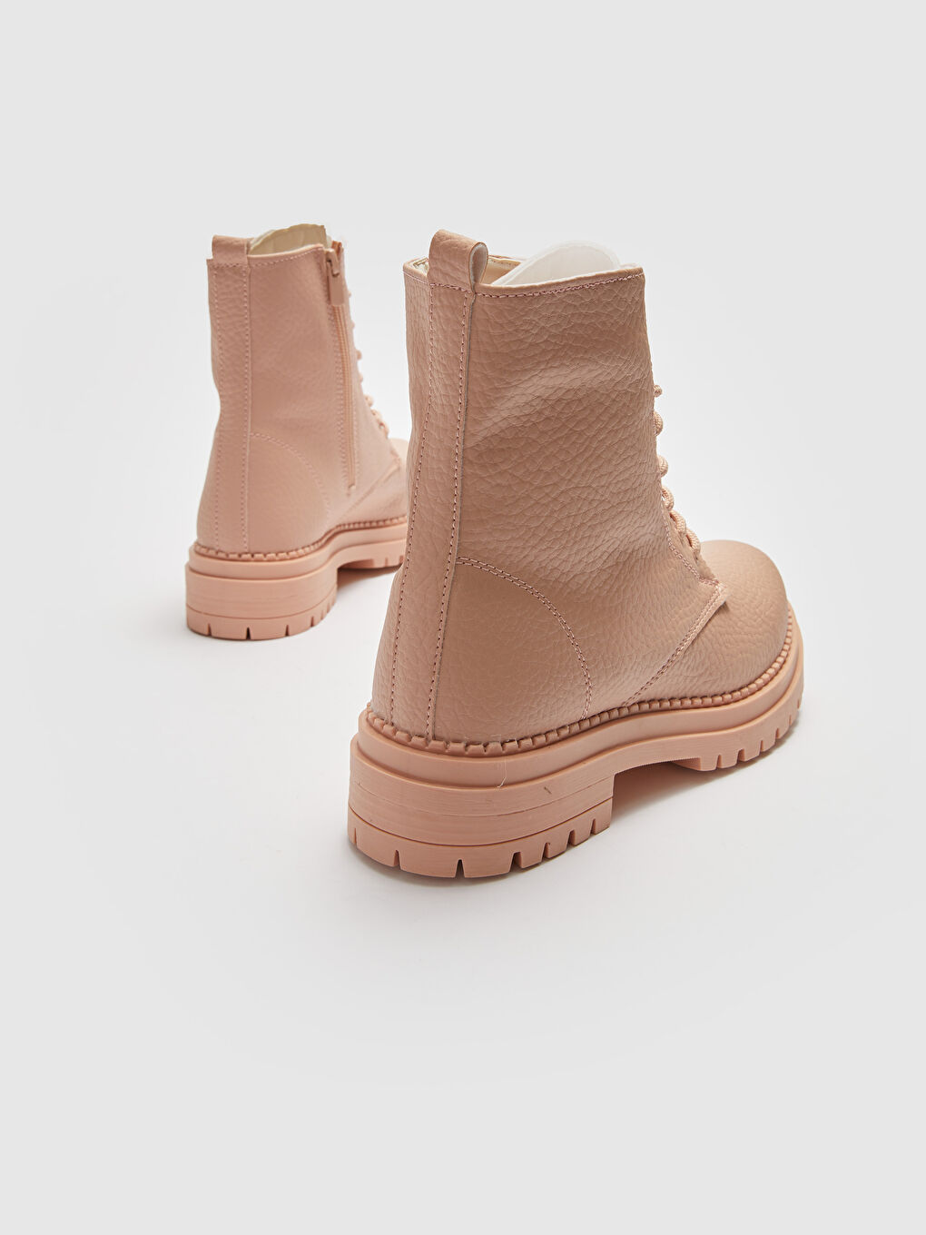 Женские ботинки из искусственной кожи со шнуровкой-8