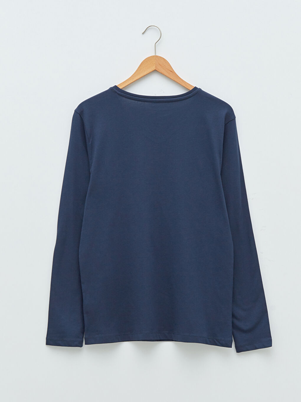 V-Neck Long Sleeve Cotton Men's Undershirt-6