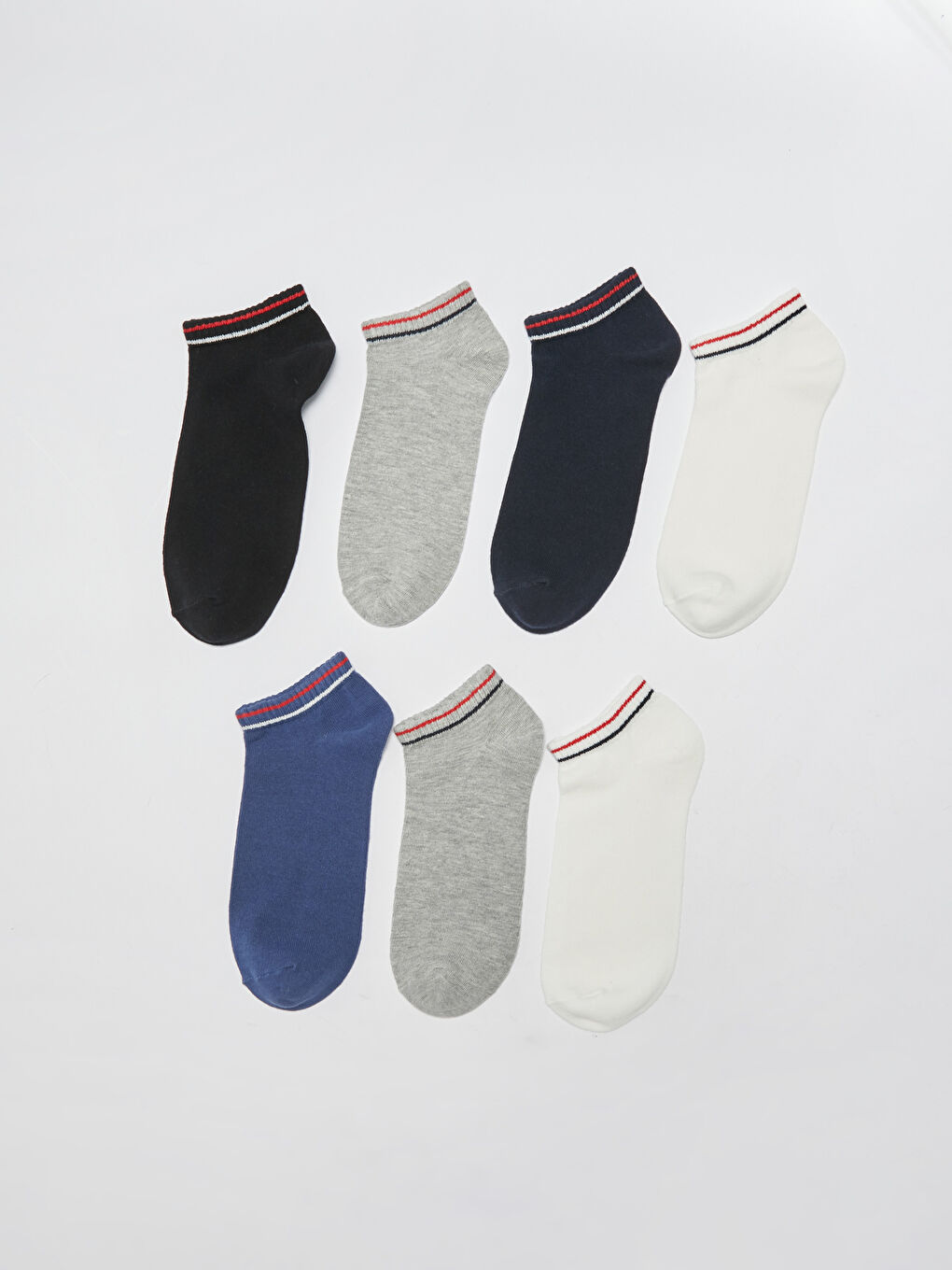 Chaussettes d'entraînement Rayées pour Hommes Lot de 7 pièces-1