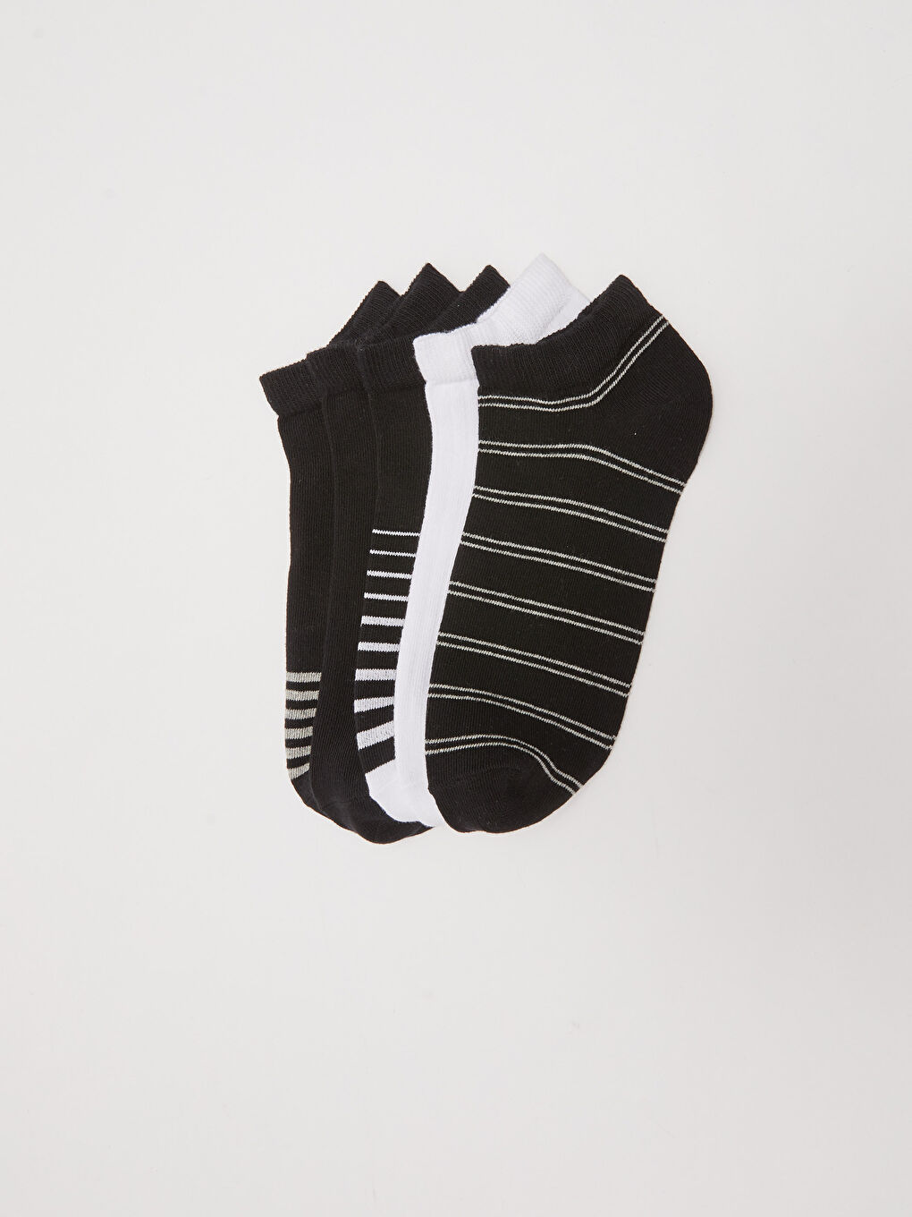 Striped Men's Trainer Socks 5 Pack