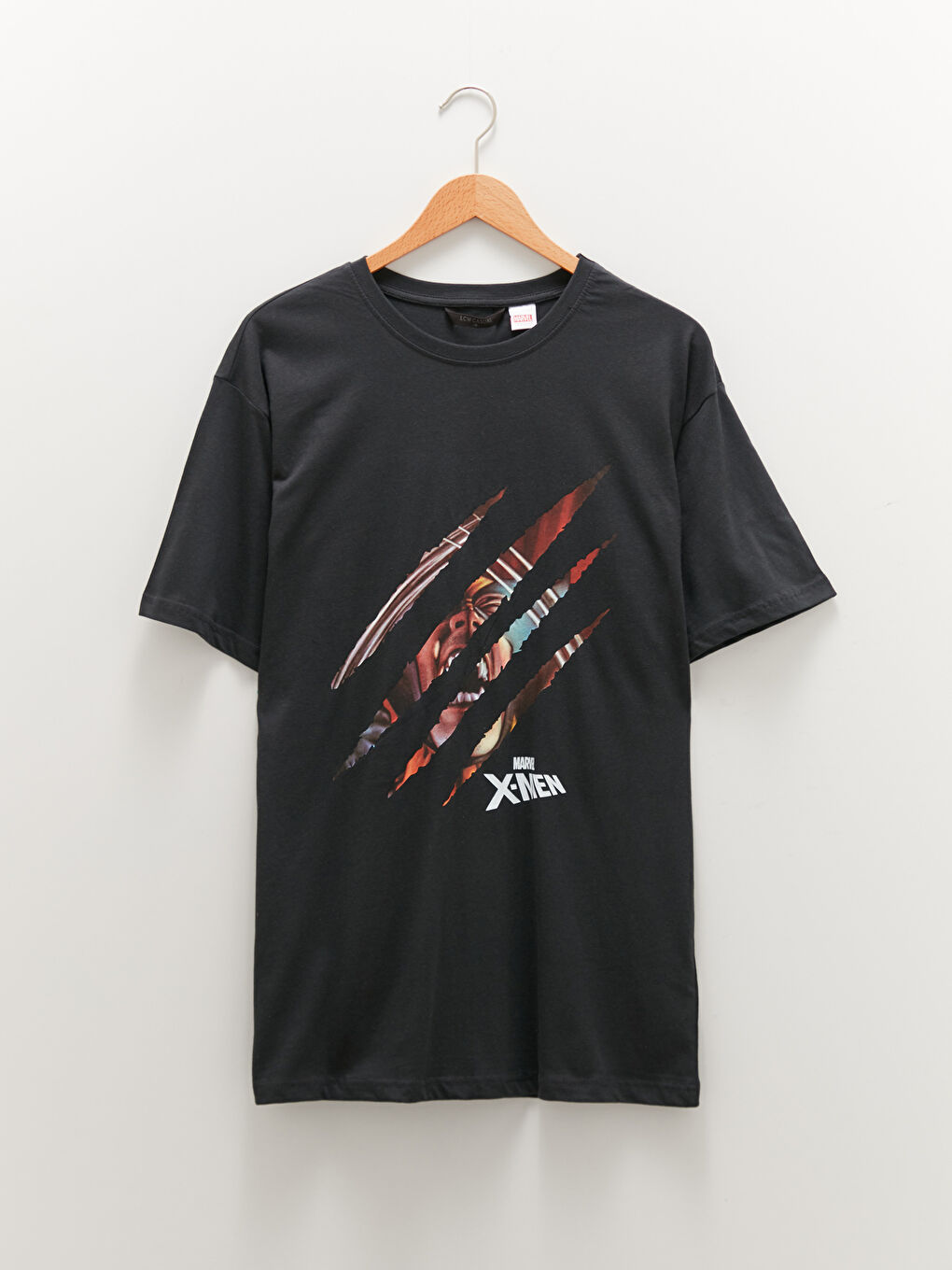 Crew Neck Short Sleeve Printed Combed Cotton Men's T-shirt-4