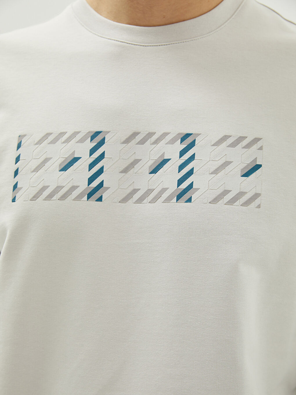 Crew Neck Long Sleeve Printed Men's Sweatshirt-3