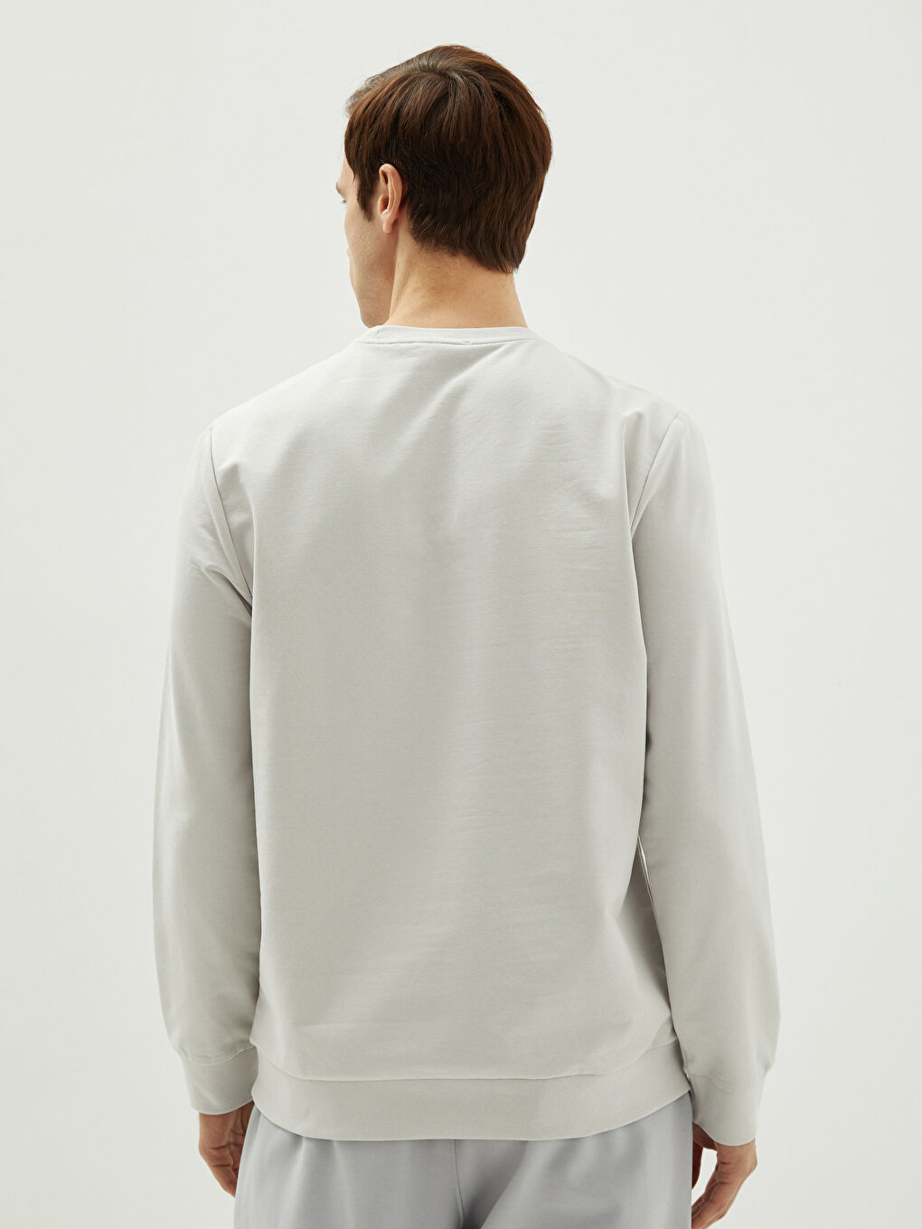 Crew Neck Long Sleeve Printed Men's Sweatshirt-4