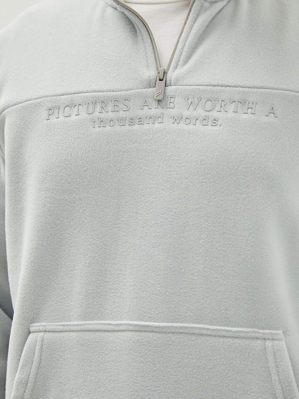 Hanorac pentru Bărbați Imprimat cu Mânecă Lungă și Guler Tip Pâlnie-3