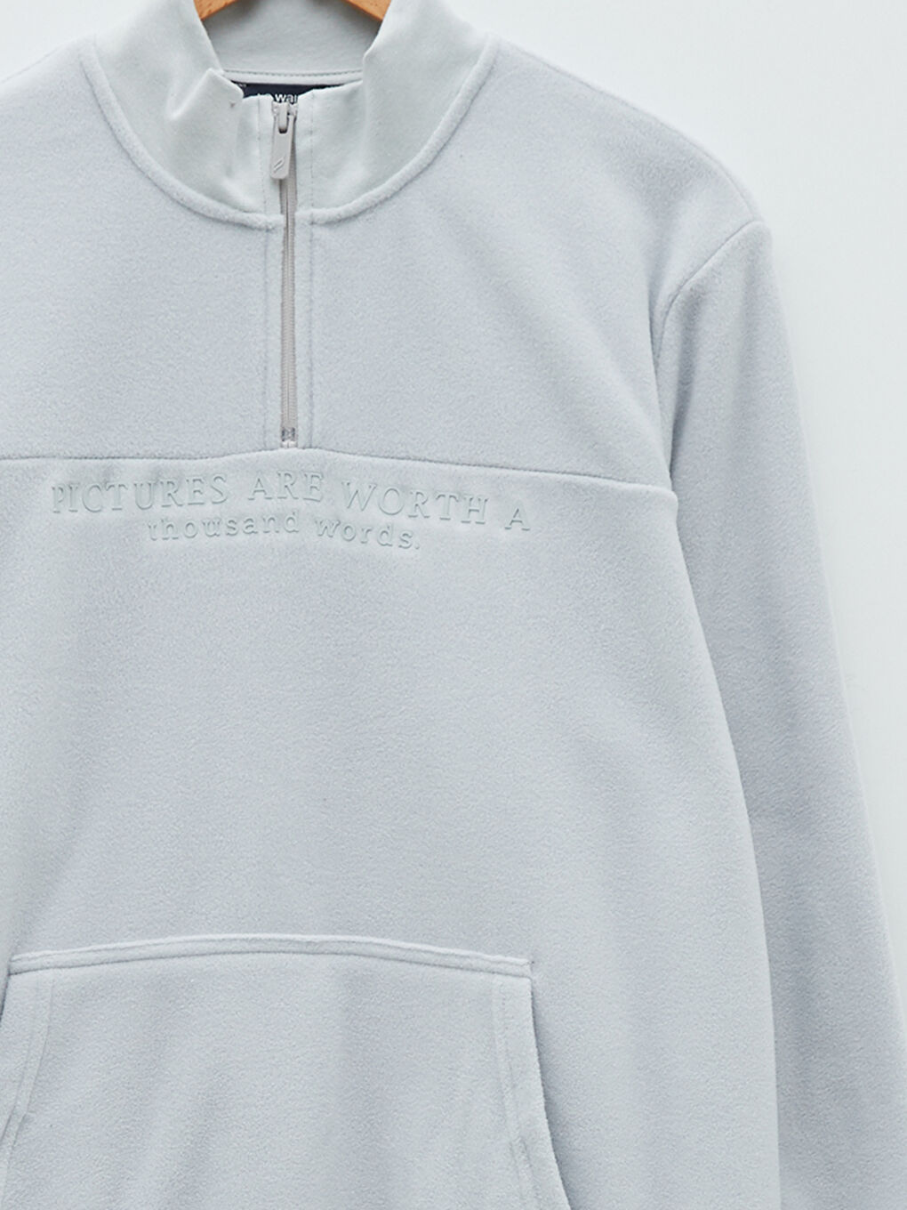 Hanorac pentru Bărbați Imprimat cu Mânecă Lungă și Guler Tip Pâlnie-7