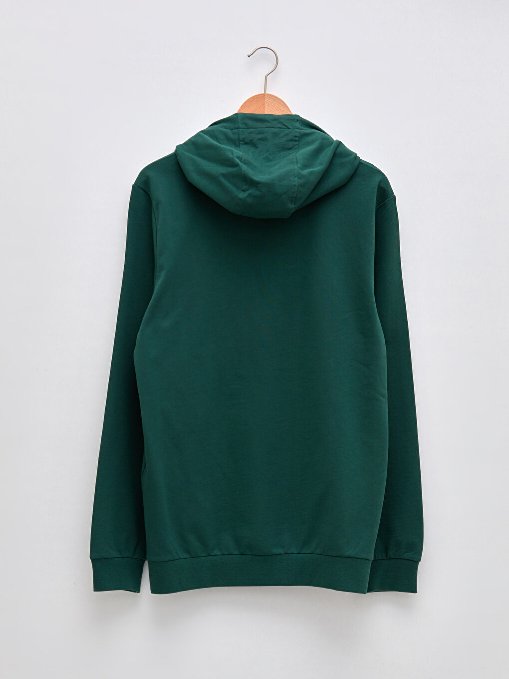 LCWAIKIKI Classic Yeşil Uzun Kollu Baskılı Erkek Hoodie - 6