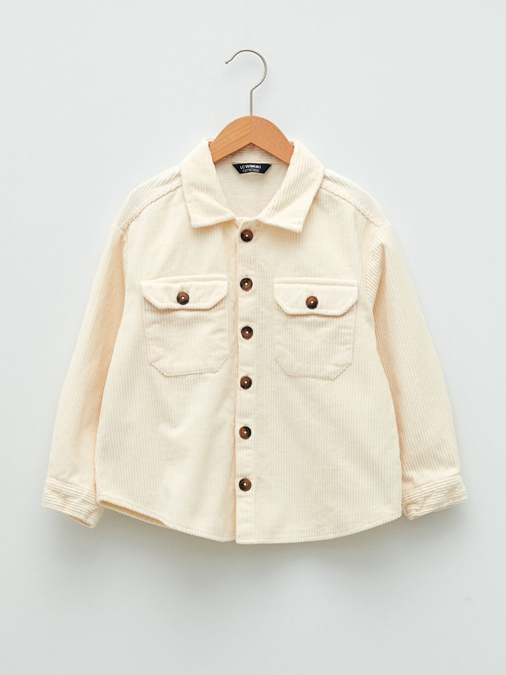 Basic Long Sleeve Velvet Boys' Shirt