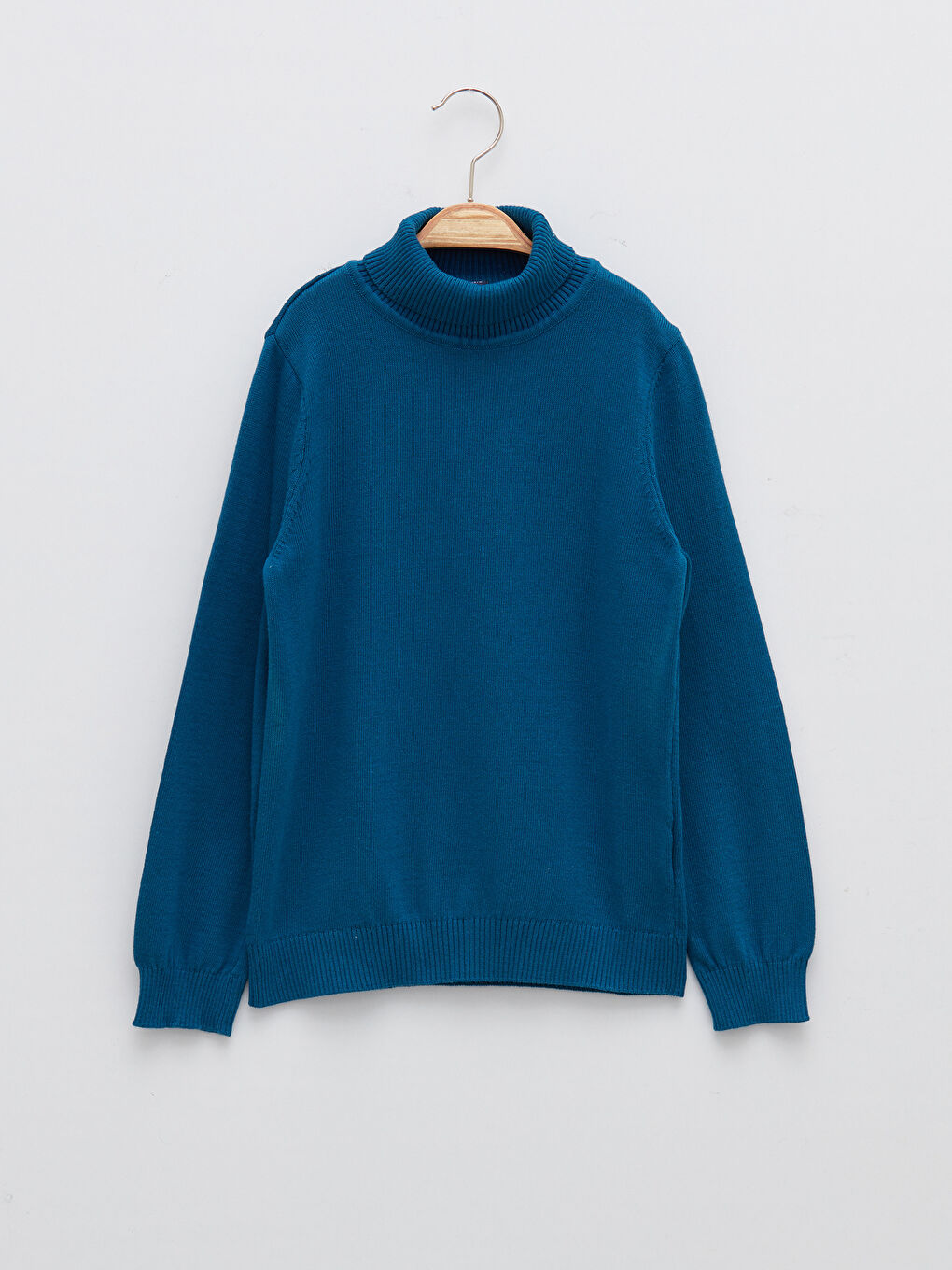 Basic Turtleneck Long Sleeve Boy's Slim Knitwear Sweater