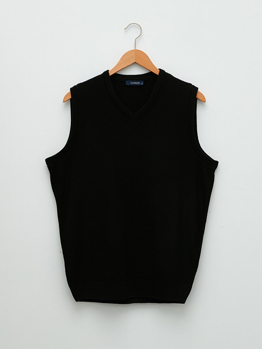 Vesta Pulover Dreaptă fără Mâneci cu Decolteu în V pentru Bărbați-5