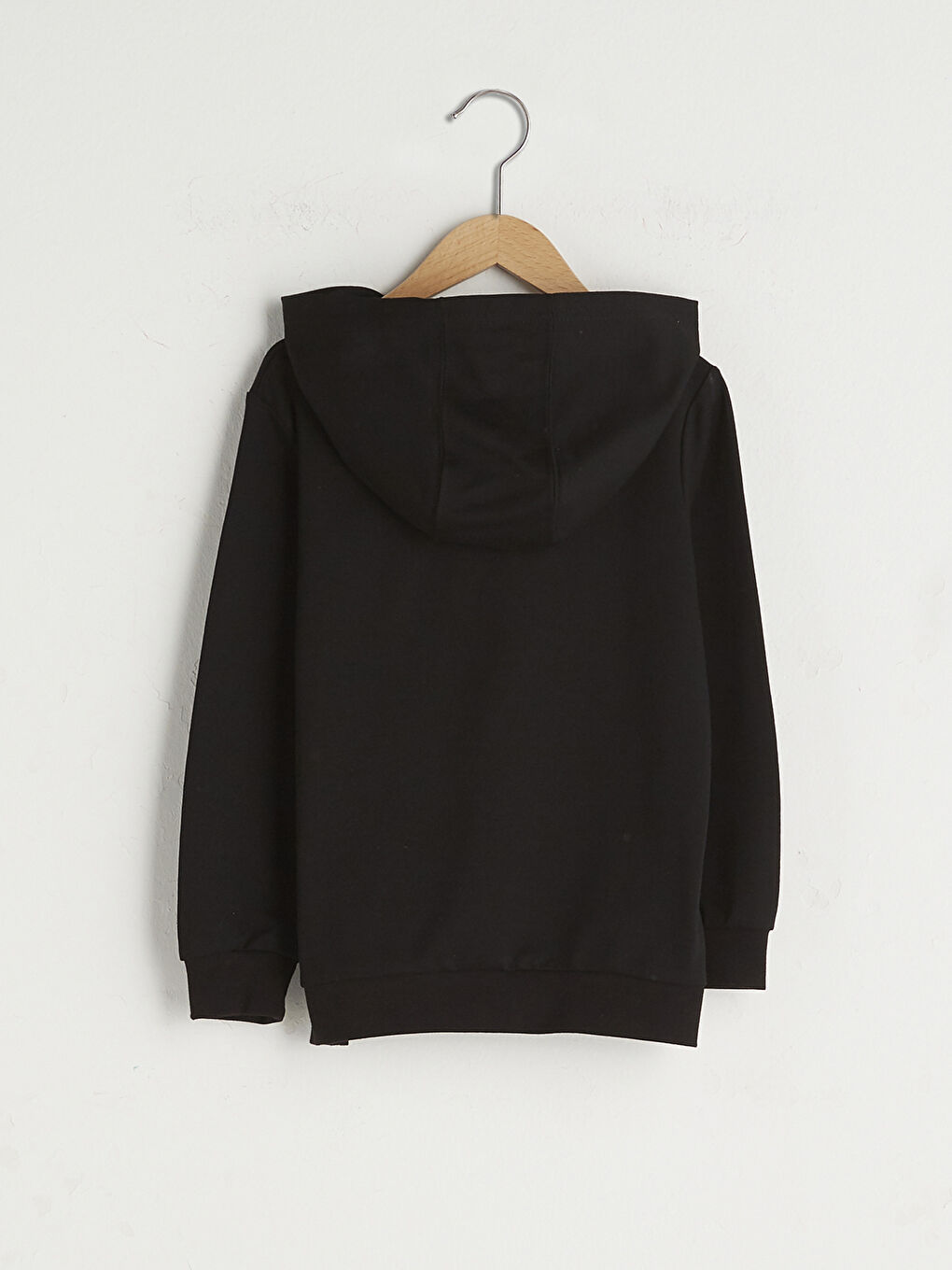Hooded Basic Long Sleeve Boy Sweatshirt-1