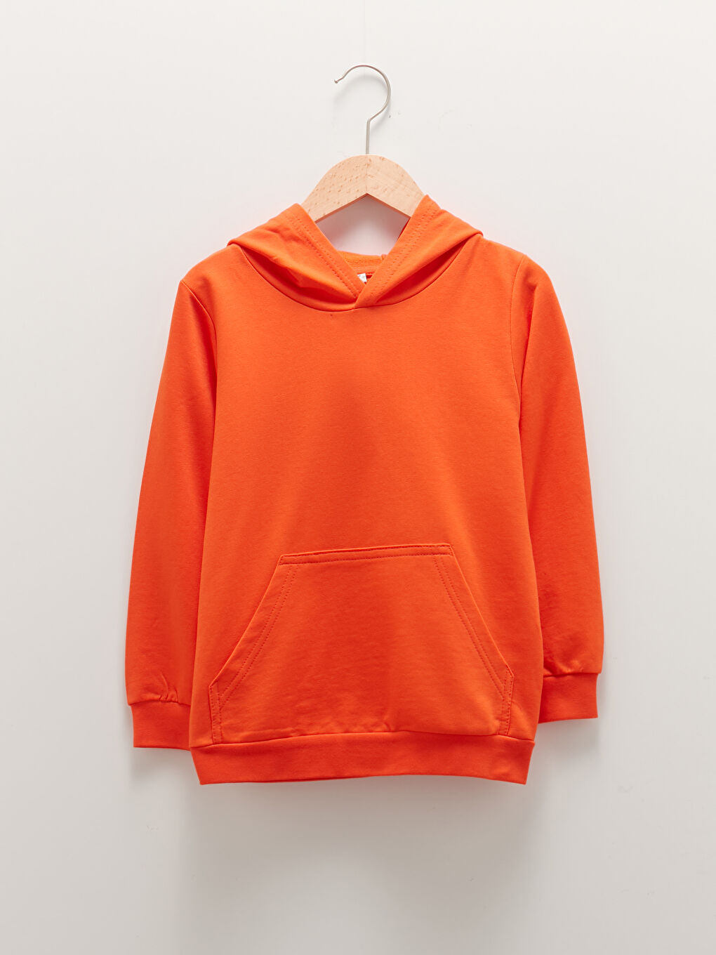 Hooded Basic Long Sleeve Boy Sweatshirt