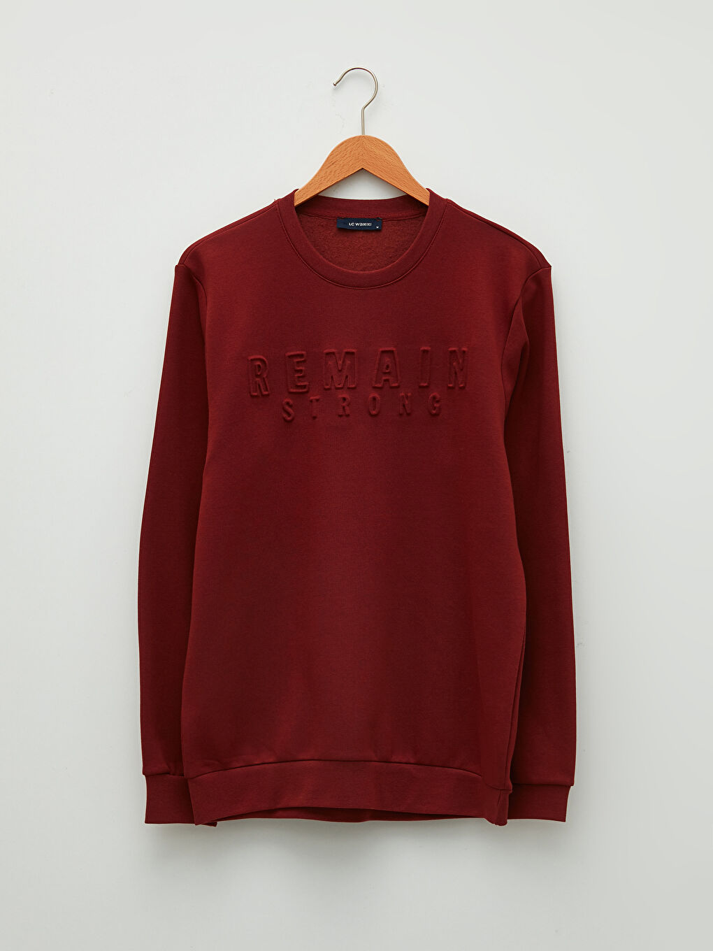 LCWAIKIKI Classic Rundhalsausschnitt Langarm Bedrucktes Herren-Sweatshirt -W16329Z8-QNE