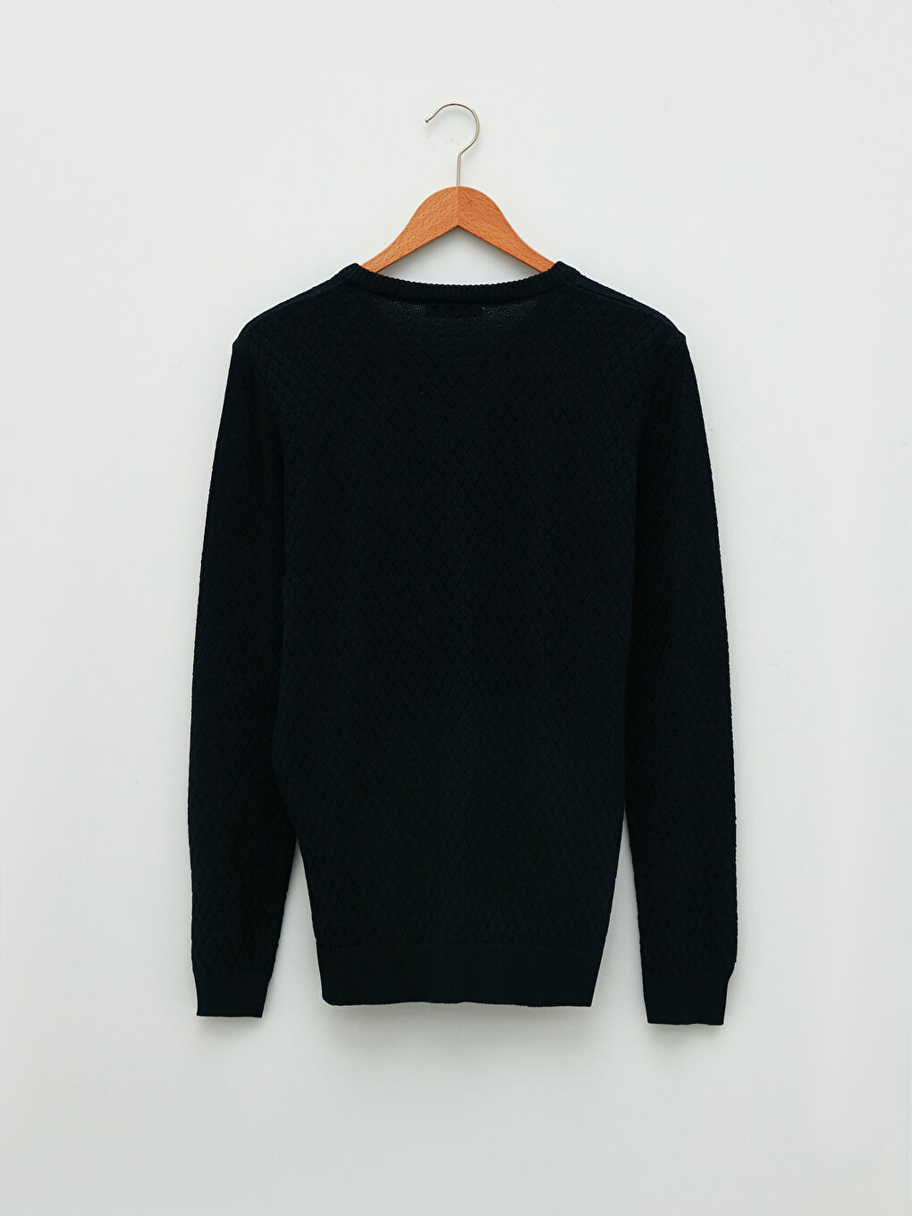 V Neck Long Sleeve Men's Knitwear Sweater-6