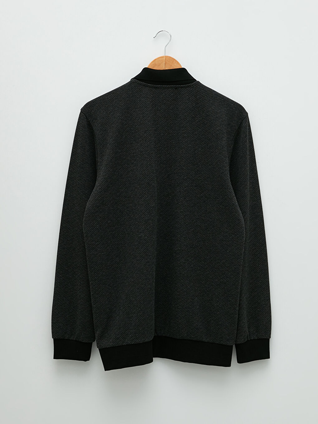 Polo Neck Long Sleeve Men's Sweatshirt-6