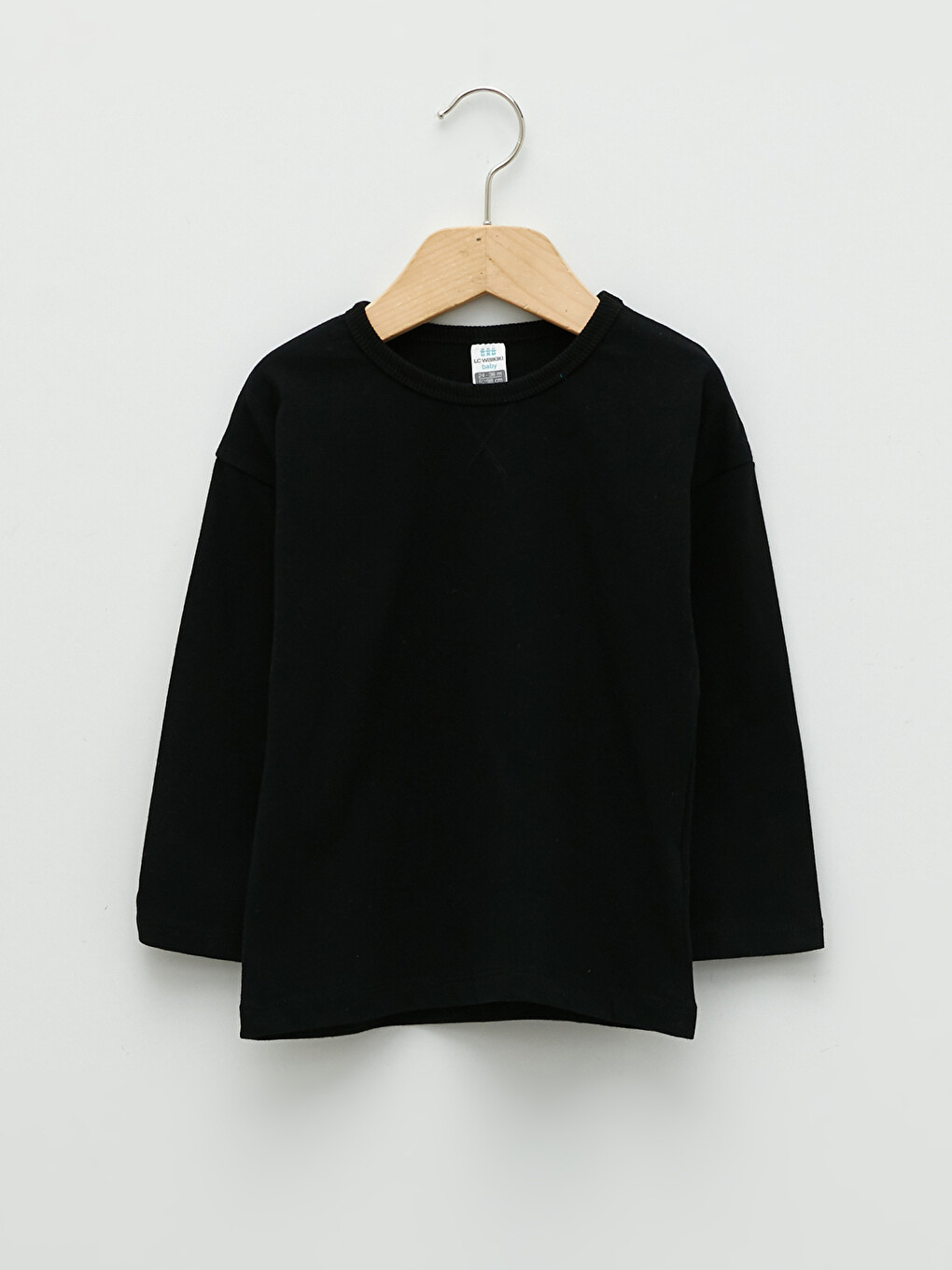 Crew Neck Long Sleeve Basic Baby Boys' T-shirt