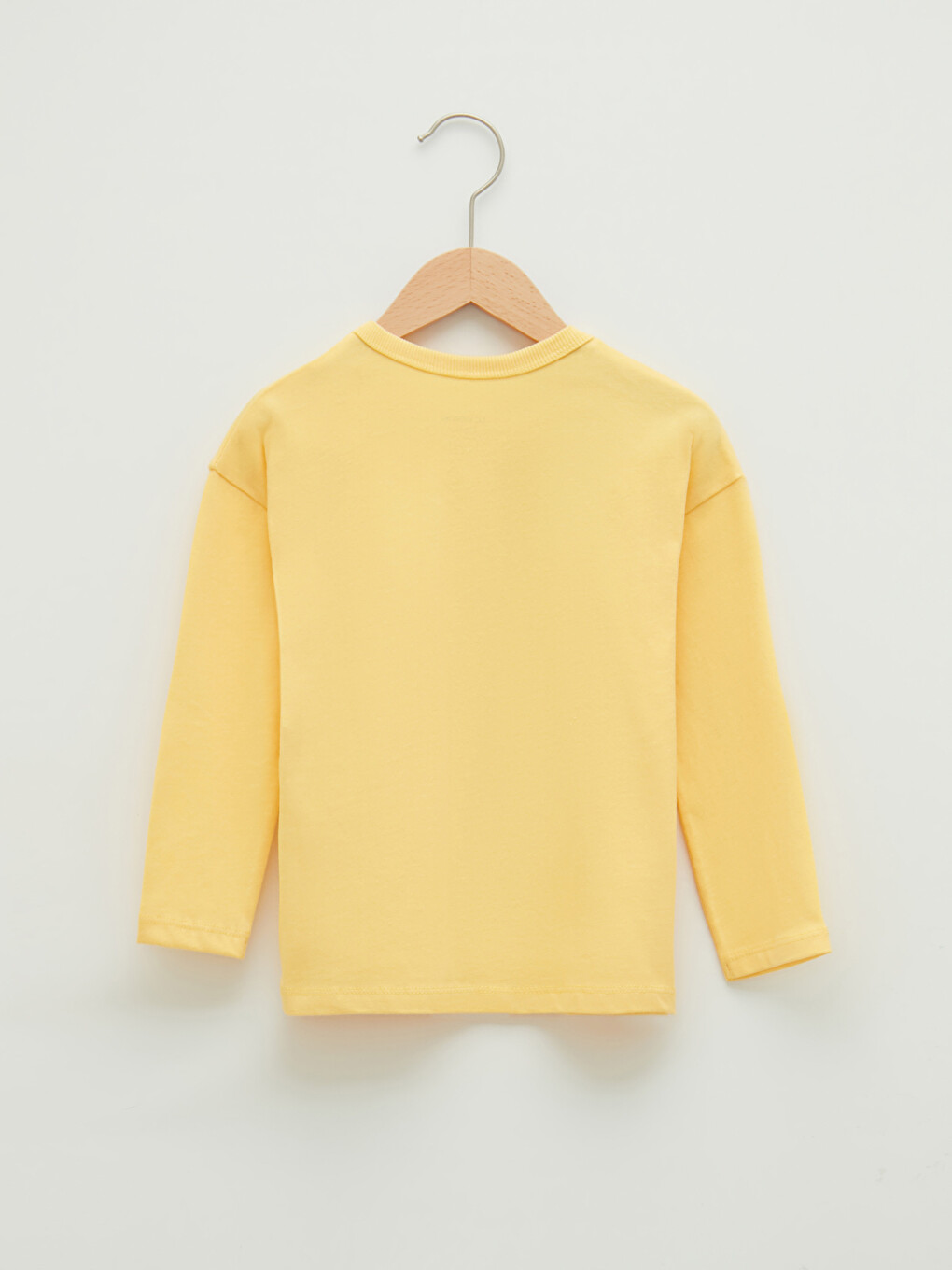 T-shirt Basique À Manches Longues Pour Bébé Garçons Col Rond-1
