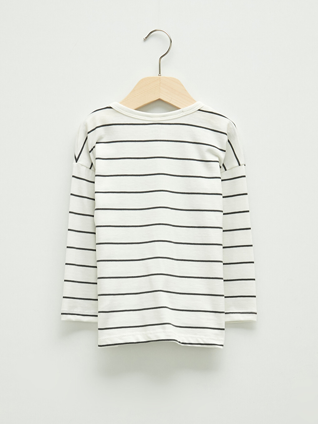 T-shirt Bébé Garçons Rayé À Manches Longues Et Col Rond-1