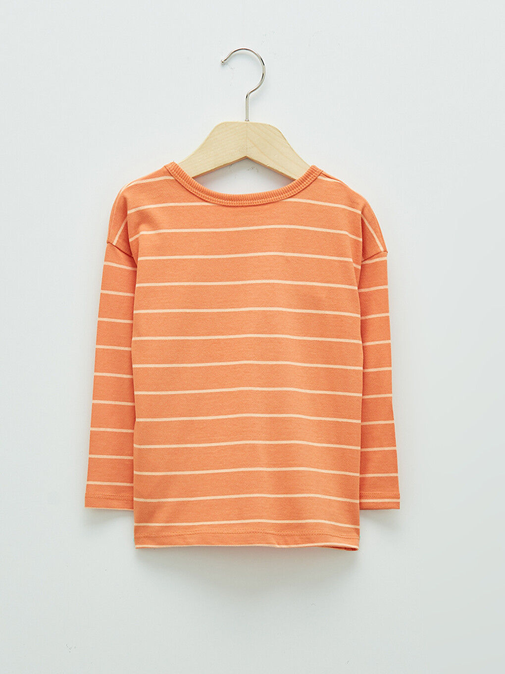 Crew Neck Long Sleeve Striped Baby Boys' T-shirt-1