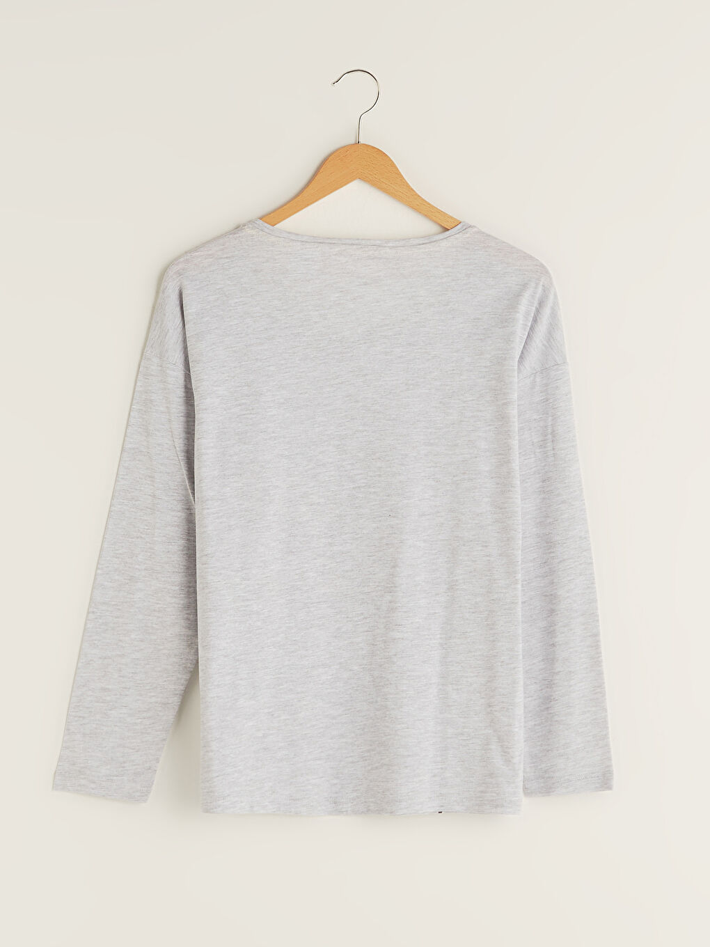 Пижамный комплект с круглым вырезом, с принтом Багз Банни, с длинным рукавом для женщин-7