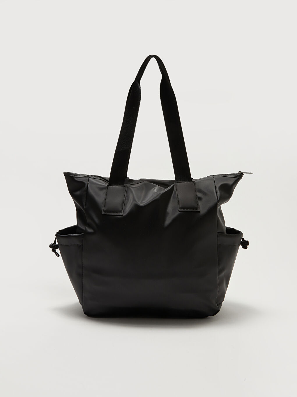 Siyah Deri Görünümlü Aktif Spor Kadın Kol Çantası-3