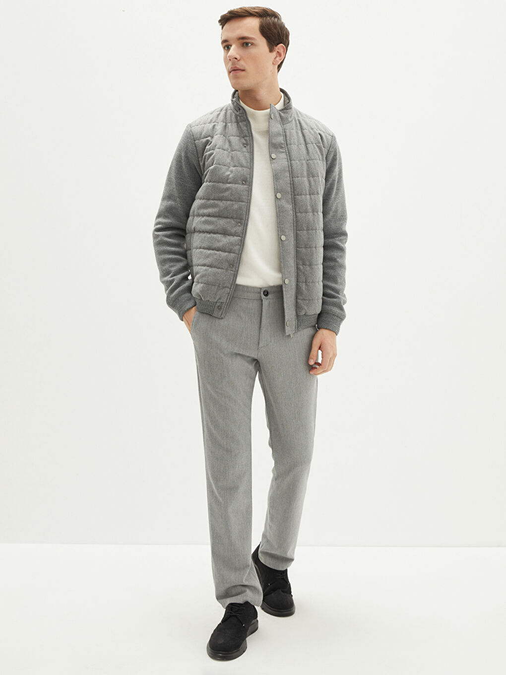 Muški Trikotažni Kaput Standardnog Kroja-2