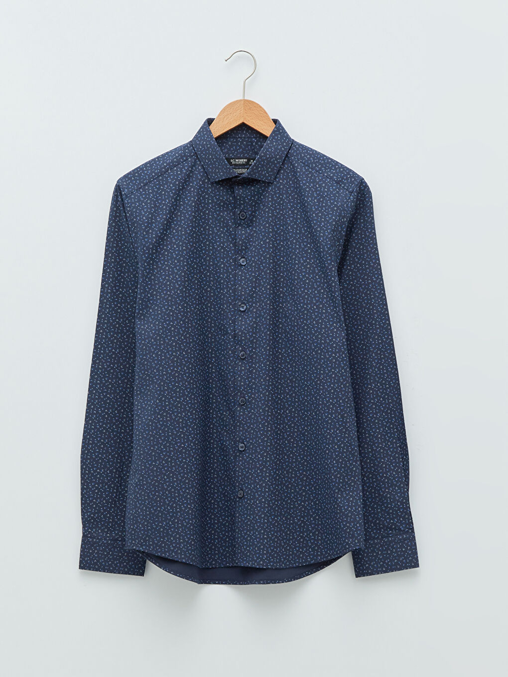 Extra Slim Fit Long Sleeve Poplin Men Shirt-5