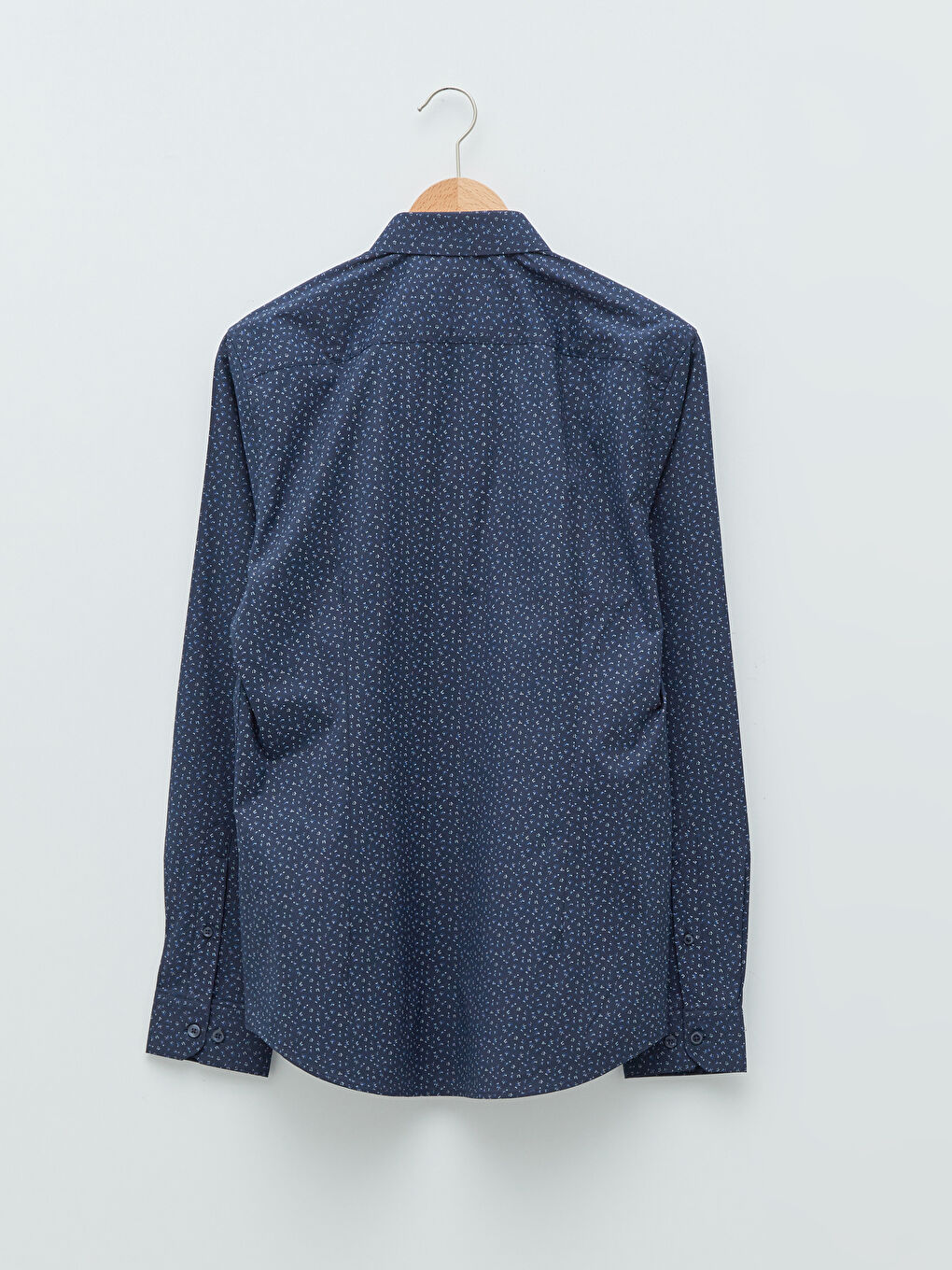 Extra Slim Fit Long Sleeve Poplin Men Shirt-6