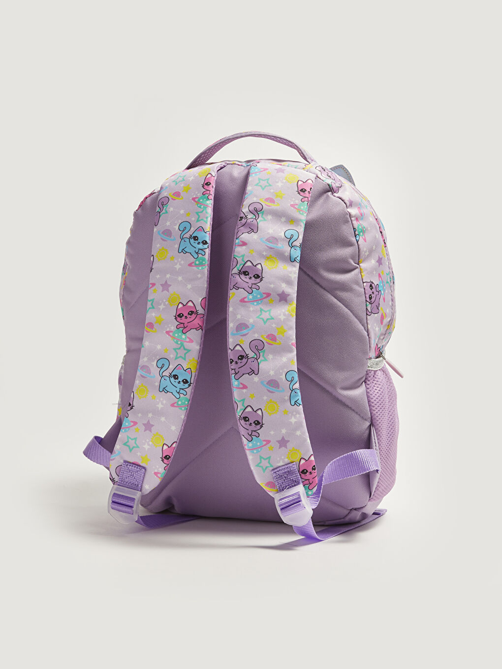 Girl's Cat Printed School Bag-2