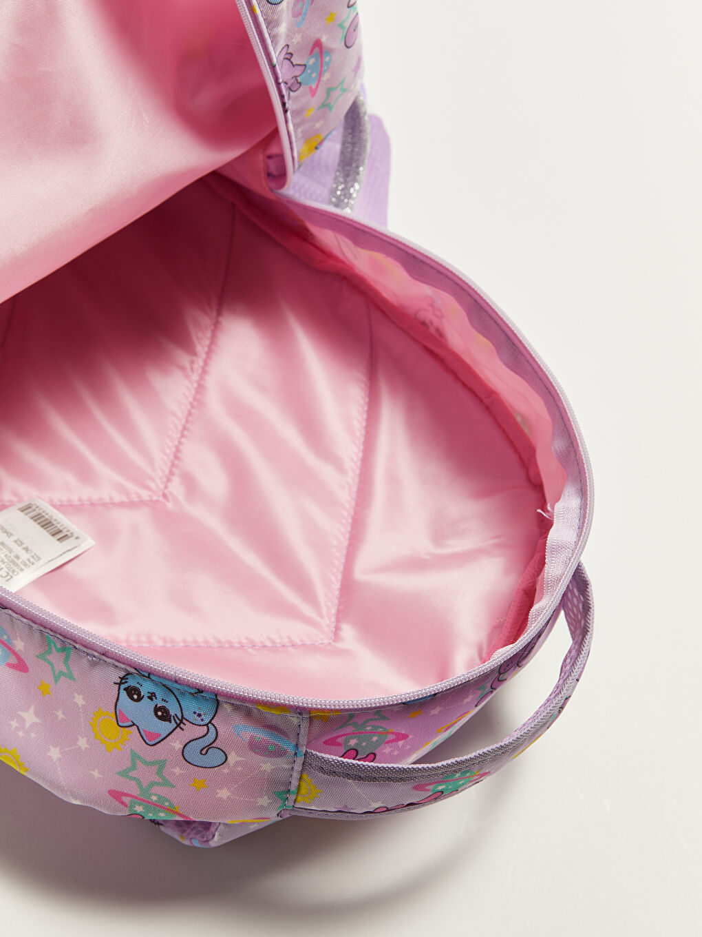 Girl's Cat Printed School Bag-3