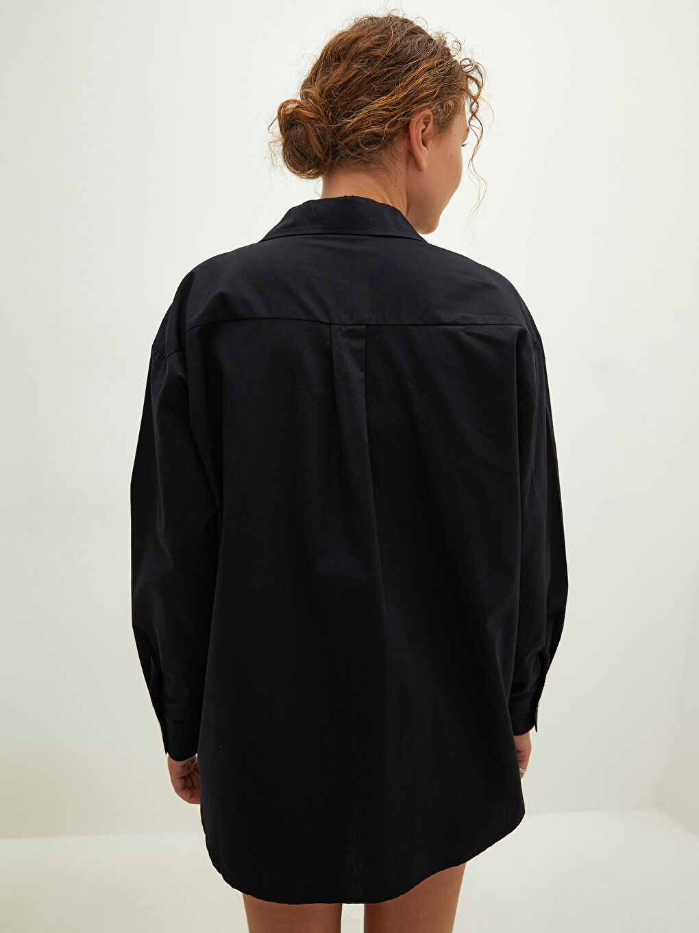 LCW Vision Buttoned Long Sleeve Poplin Women's Shirt -W16617Z8-E0N
