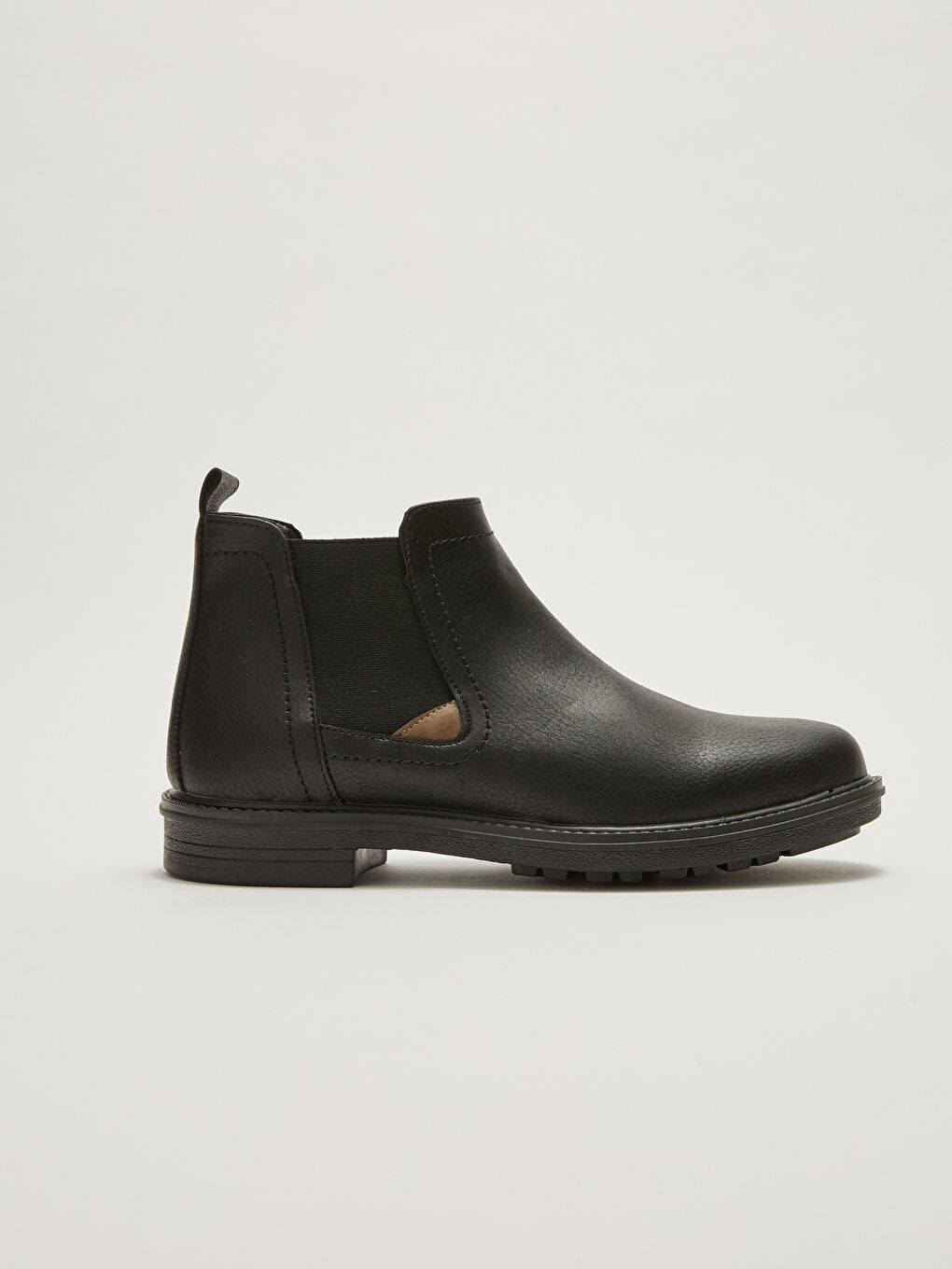 Ботинки из искусственной кожи для мужчин с эластичными боковинами-1