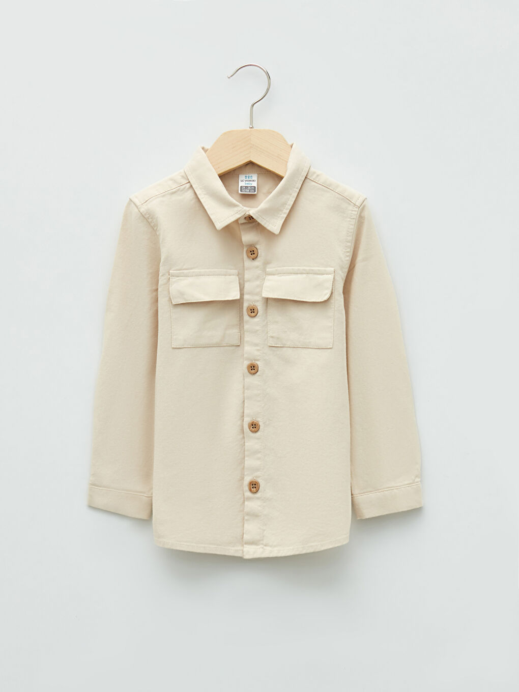 Long Sleeve Basic Cotton Baby Boy Shirt