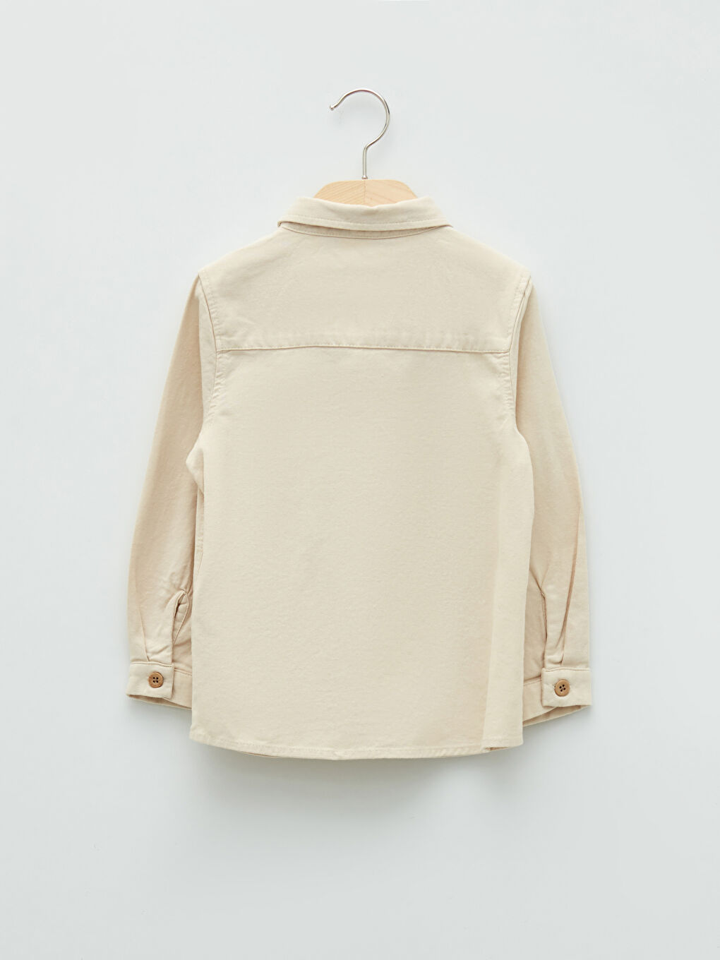 Long Sleeve Basic Cotton Baby Boy Shirt-1