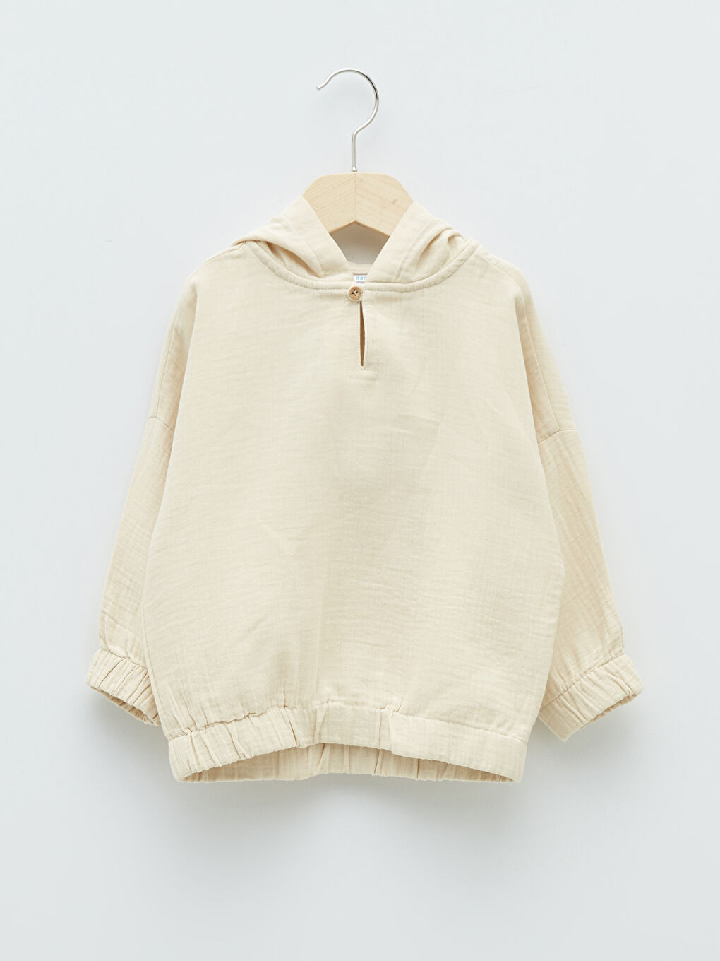 Hooded Long Sleeve Cotton Baby Boy Shirt