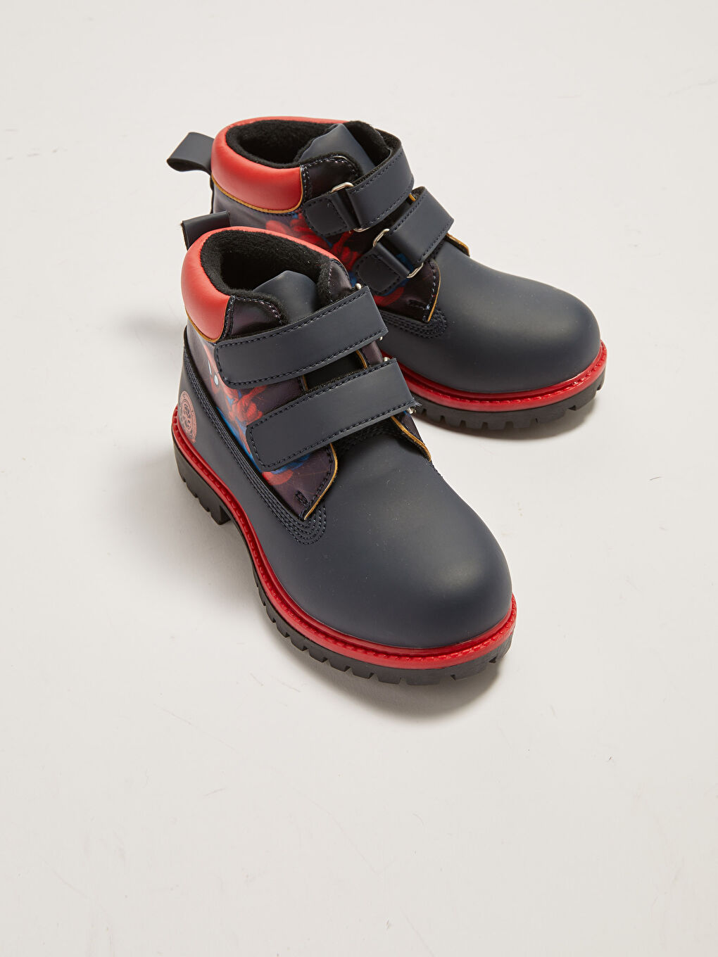 Lacivert Spider-Man Lisanslı Cırt Cırtlı Erkek Çocuk Bot-2