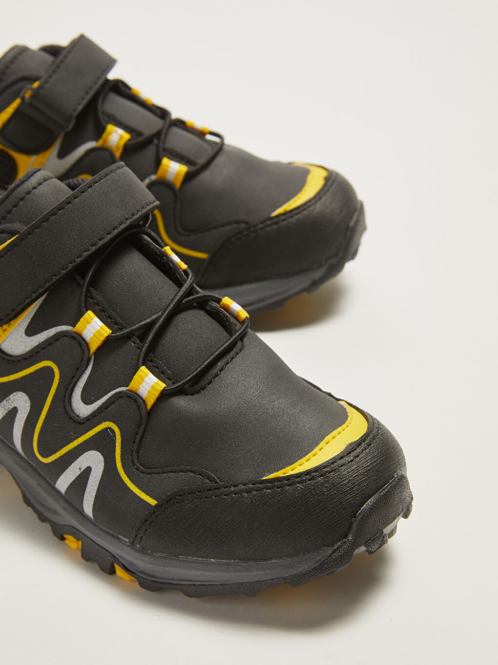 Siyah Bağcıklı Cırt Cırtlı Erkek Çocuk Trekking Bot-5