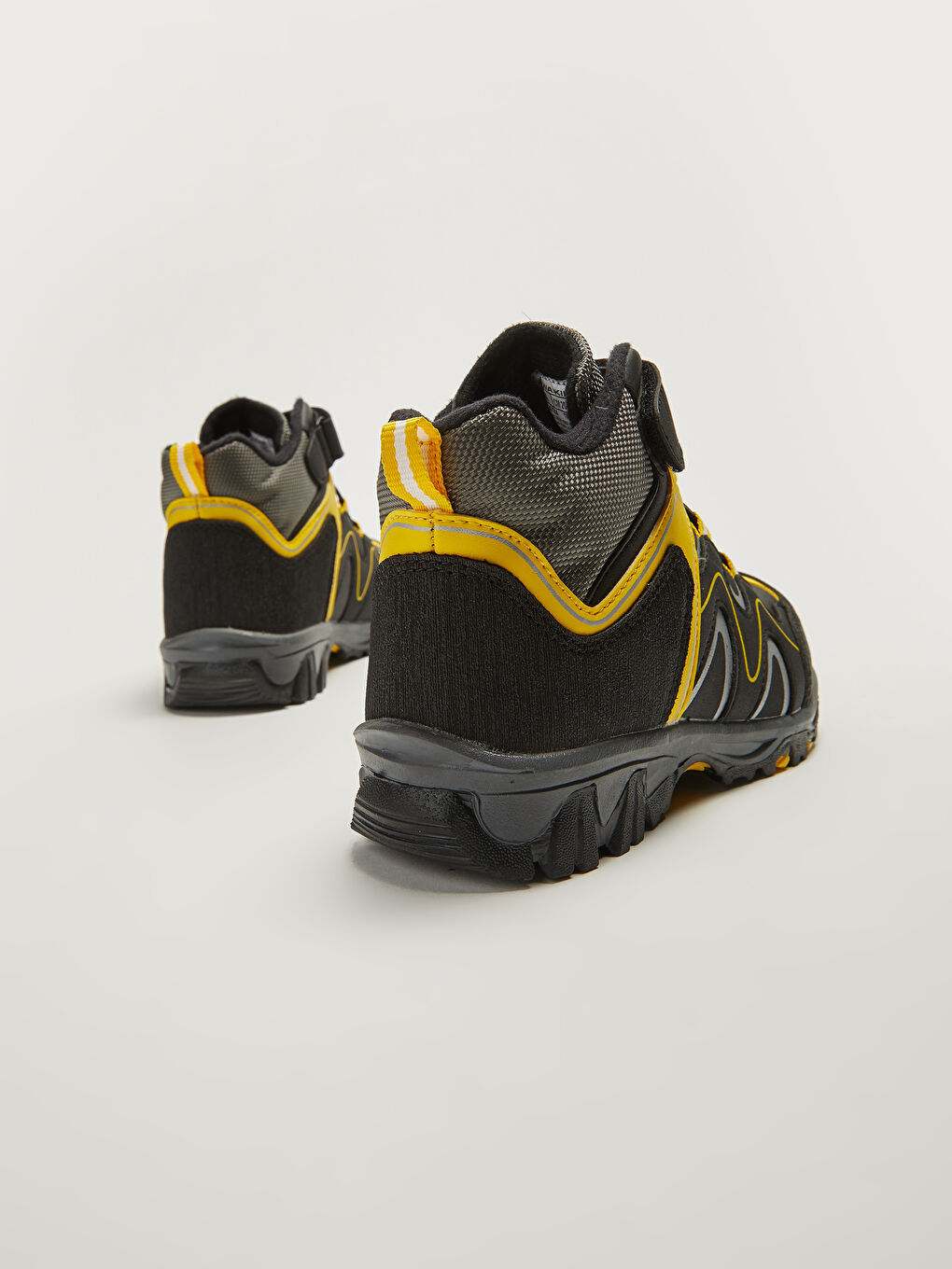 Siyah Bağcıklı Cırt Cırtlı Erkek Çocuk Trekking Bot-3
