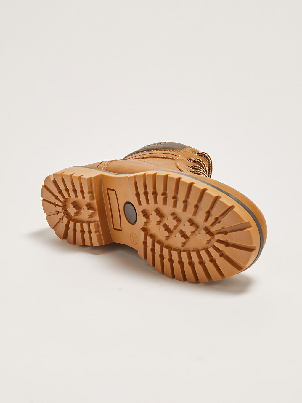 Kahverengi Deri Görünümlü Bağcıklı ve Fermuarlı Erkek Çocuk Bot-3