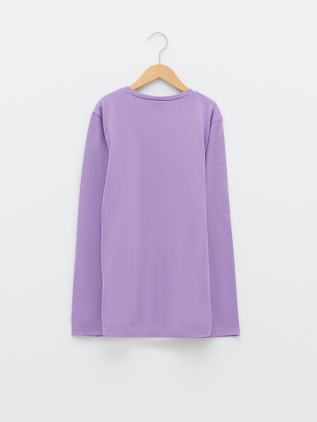 LCW Kids Crew Neck Printed Long Sleeve Girls' T-Shirt -W16773Z4-GRL