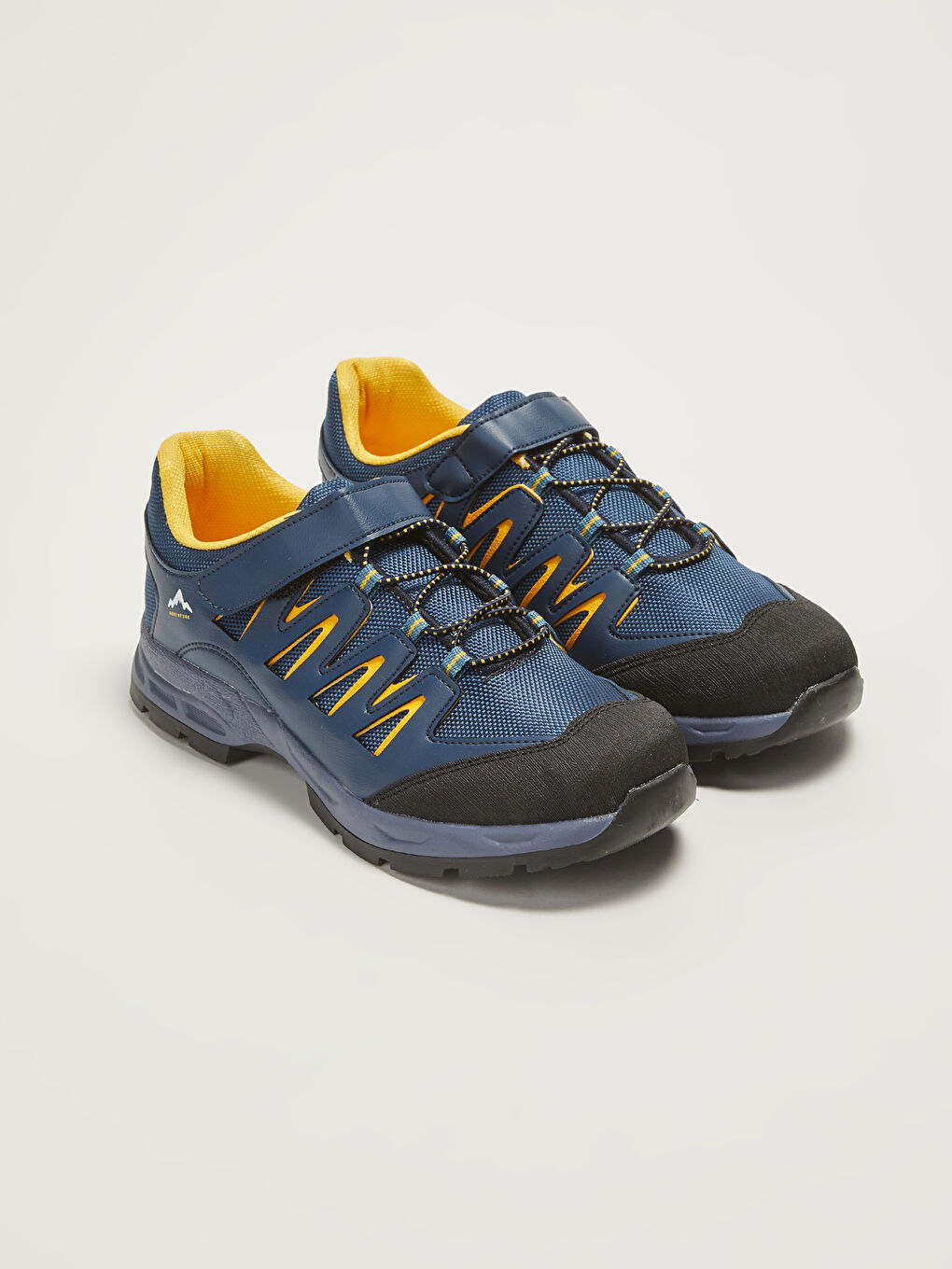 Petrol Bağcıklı Cırt Cırtlı Erkek Çocuk Trekking Ayakkabı