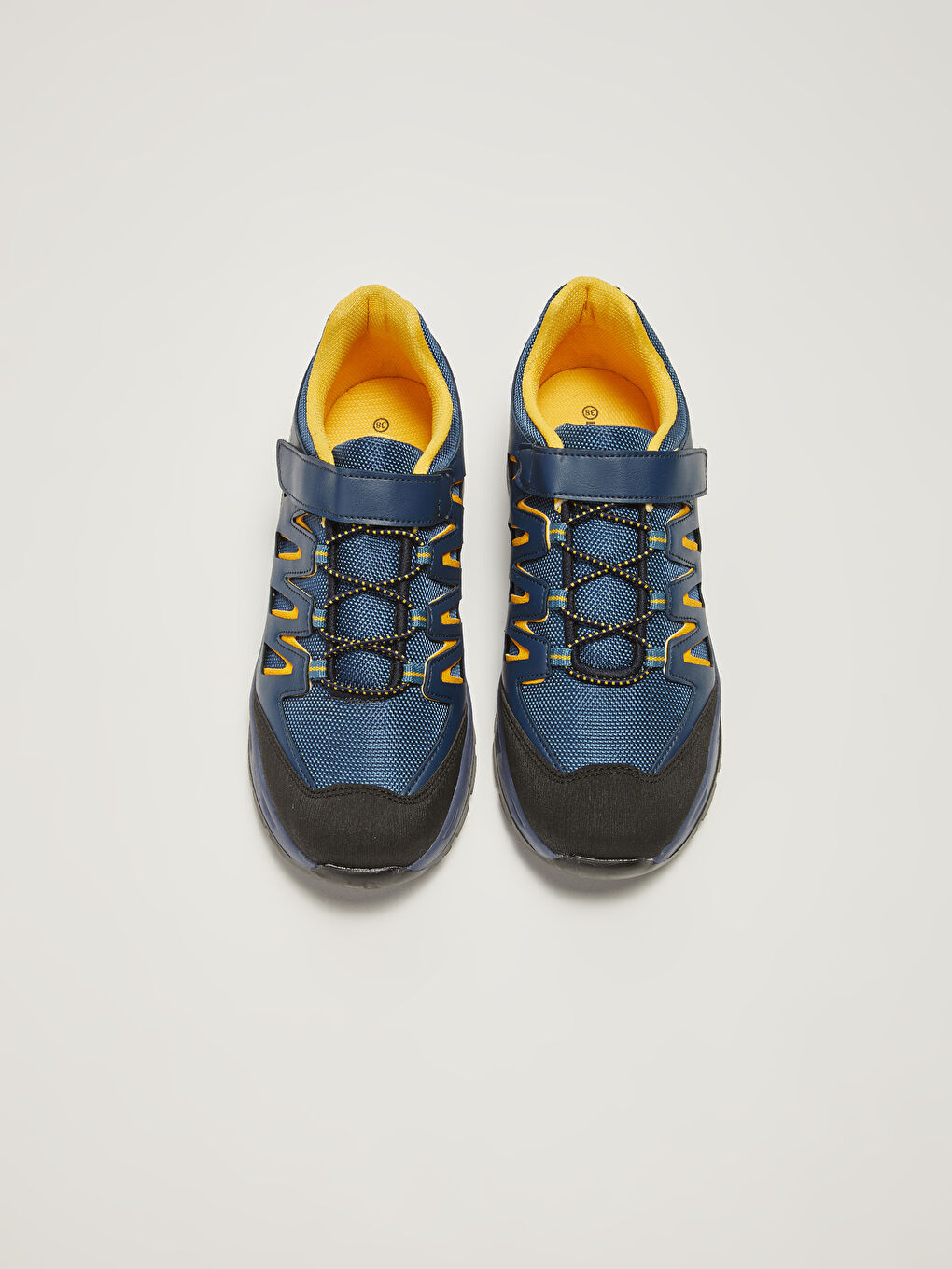 Petrol Bağcıklı Cırt Cırtlı Erkek Çocuk Trekking Ayakkabı-2