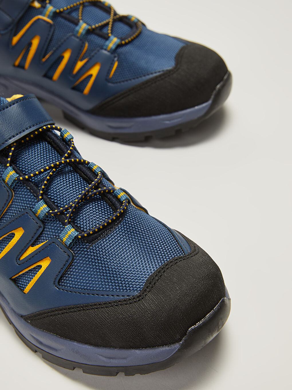 Petrol Bağcıklı Cırt Cırtlı Erkek Çocuk Trekking Ayakkabı-3