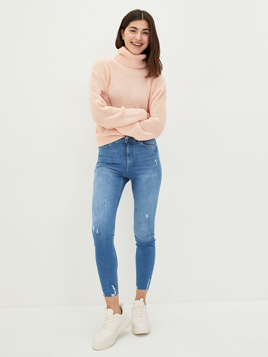 LCW Jeans Hoch taillierte Jupiter Super-Skinny-Fit Jeans für Damen -W16842Z8-507