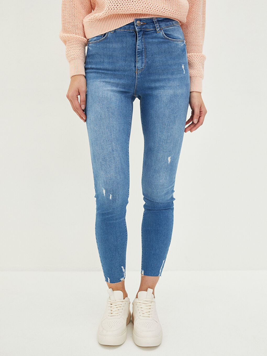 LCW Jeans Hoch taillierte Jupiter Super-Skinny-Fit Jeans für Damen -W16842Z8-507